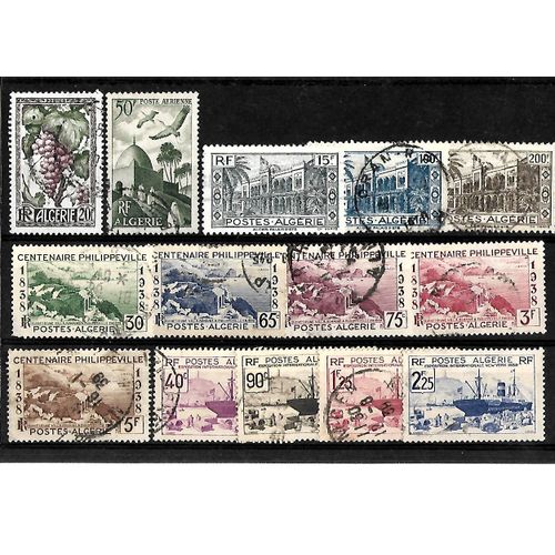 Algérie-Département Français- Lot De 14 Timbres Oblitérés-Très Bon Etat