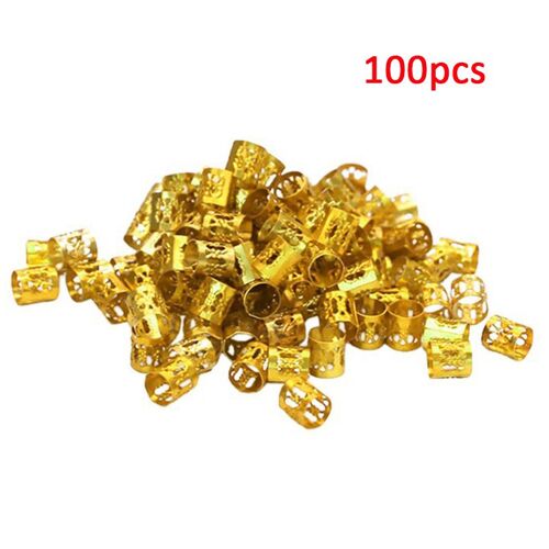 Anneau D'extension De Cheveux Tressés, 100 Pièces, Clips Réglables Pour Accessoires De Coiffure, Outil Décoratif 