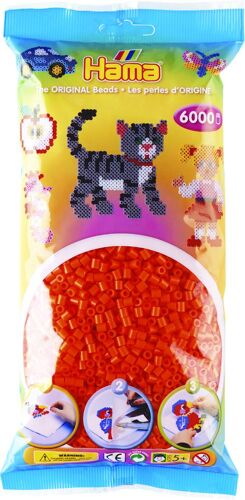 Hama Midi Sachet 6000 Perles Orange