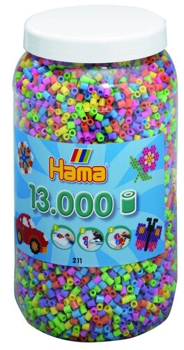 Hama Midi Pot 13000 Perles Mélange Pastel