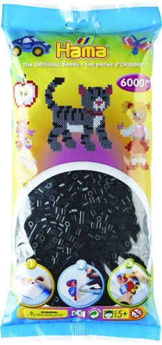 Hama Midi Sachet 6000 Perles Noir