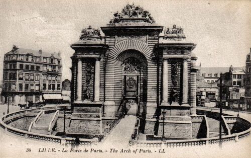 Carte Postale Ancienne, France, Nord ( 59 ), Lille, La Porte De Paris