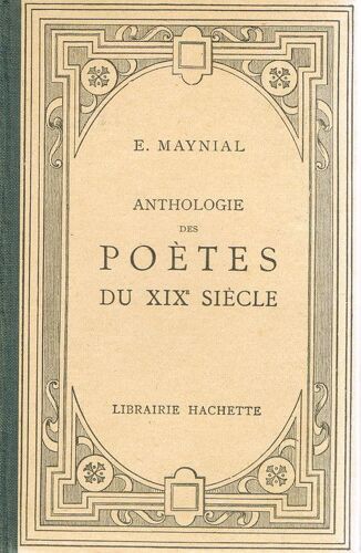 Anthologie Des Poètes Du Xixe Siècle