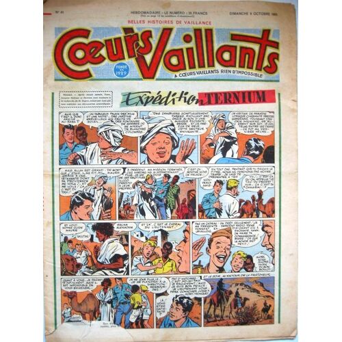 Coeurs Vaillants 1955 N° 41 : Expedition Ternium