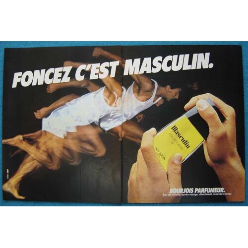 Publicité Papier - Eau De Toilette Masculin De Bourjois De 1982