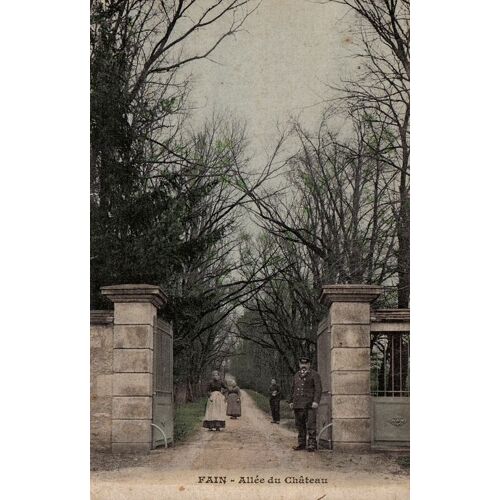 Carte Postale Ancienne, France, Côte D'or ( 21 ), Fain Les Montbart, Entrée Du Château