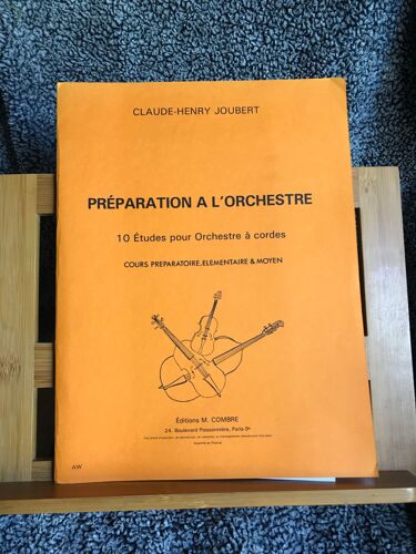 C.-H. Joubert Préparation À L'orchestre 10 Études Partition Orchestre Cordes Combre