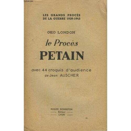 Le Procès Pétain