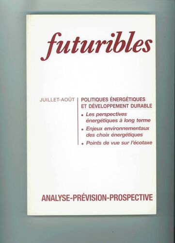 Futuribles N 189 Juillet-Aout 1994
