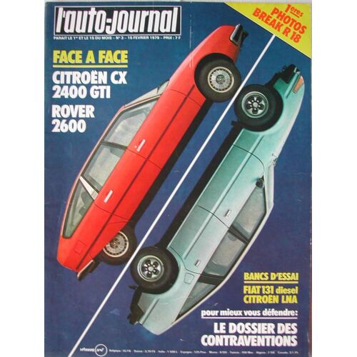 Auto Journal  N° 03 : N° 3 Du 15/02/1979