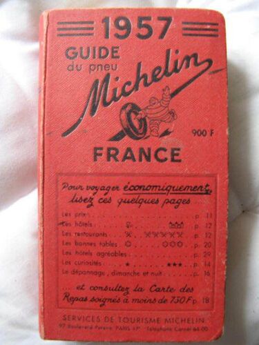 Guide Du Pneu Michelin 1957