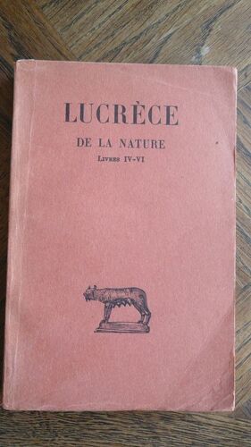 De La Nature Livres Iv-Vi. Tome 2.