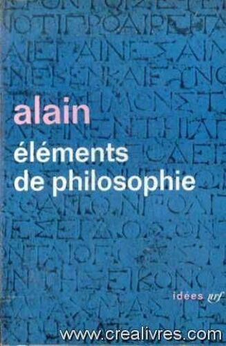 Elements De Philosophie
