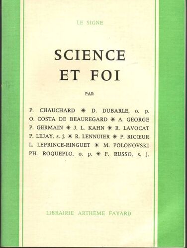 Science Et Foi