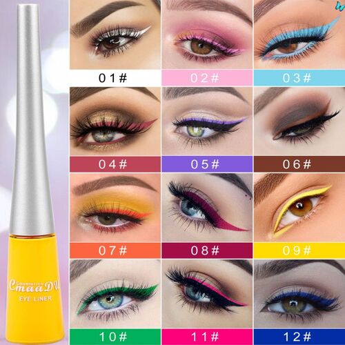 Ages Imperméable À L'eau Mat Cosmétiques Pour Les Yeux Ombre Eyeliner Longue Durée Sexy Charmant Crayon Pour Les Yeux Offre Spéciale Eyeliner Blanc 
