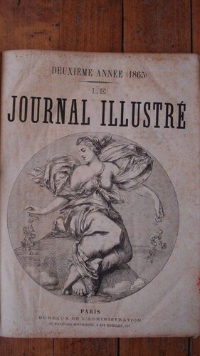 Le Journal Illustré1865.Reliure Annee Complete,Du N°47 Au N°99,2eme Année.  N° 00