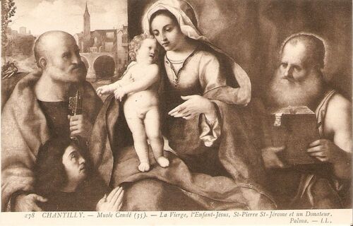 La Vierge, L'enfant Jesus, St Pierre St Jerome Et Un Donateur,  Musée Condé Chantilly