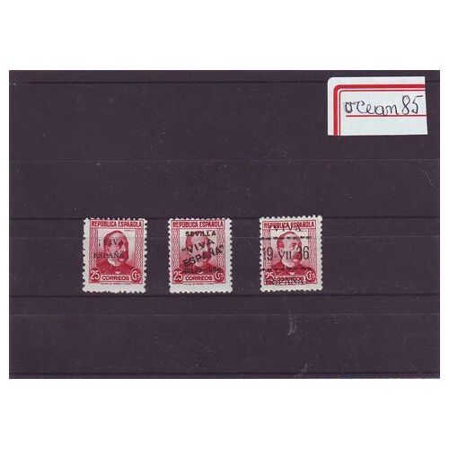 Espagne 1931 : M.Ruiz Zorilla - Lot De 3 Timbres Neufs Avec Surcharges Toutes Différentes