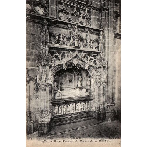 Carte Postale Ancienne, France, Ain ( 01 ), Bourg, Église De Brou, Mausolée De Marguerite De Bourbon