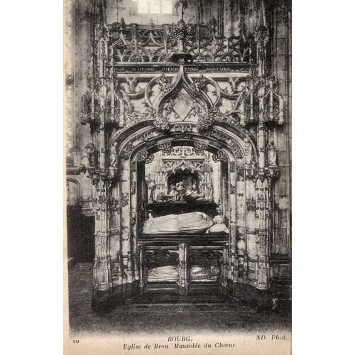 Carte Postale Ancienne, France, Ain ( 01 ), Bourg, Église De Brou, Mausolée Du Choeur