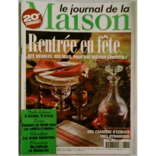 Le Journal De La Maison N° 330 : Rentree En Fete