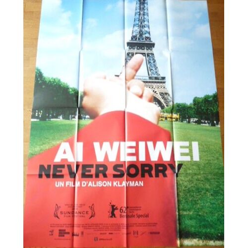 Ai Weiwei : Never Sorry De Alison Klayman Avec Ai Weiwei, Chen Danqing... - Affiche Originale De Cinéma Format 120 Cm X 160 Cm