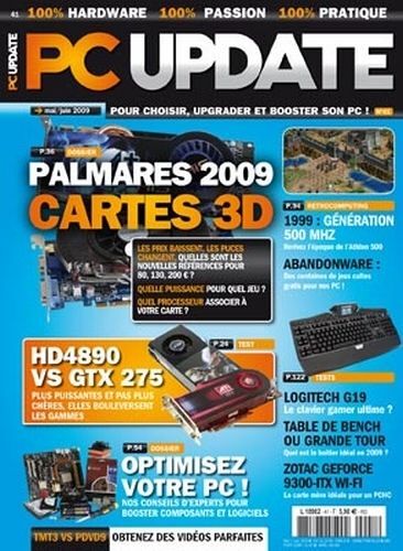 Pc Update  N° 41 : Palmarès 2009 Des Cartes 3d