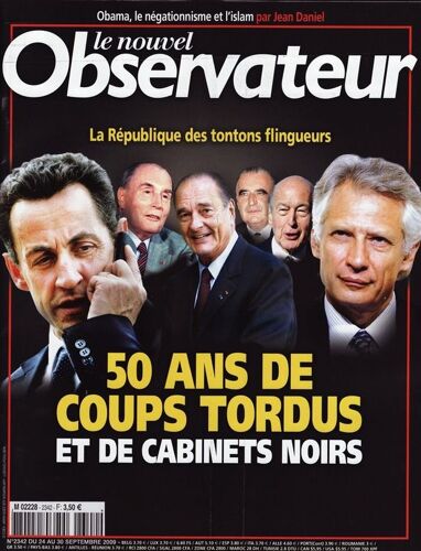 Le Nouvel Observateur  N° 2342 : 50 Ans De Coups Tordus Et De Cabinets Noirs