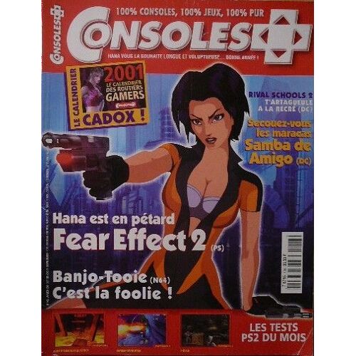 Consoles + Plus  N° 108 : Fear Effect 2 - Banjo Tooie - Rival Schools 2  -
