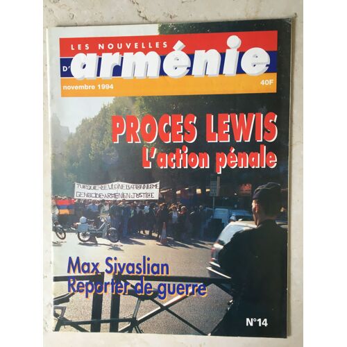 Les Nouvelles D'arménie N° 14 Novembre 1994