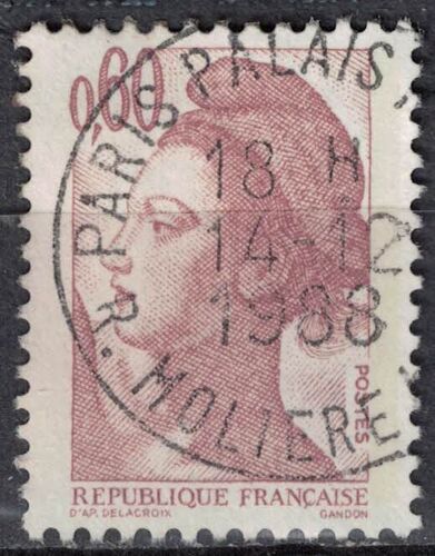 France 1982 Oblitéré Used République Type Liberté De Gandon 0,60f Brun Rose Y&t 2239 Su