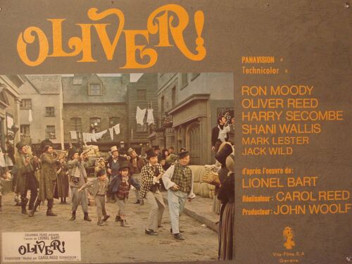 Oliver - 1968 De Carol Reed  Avec Ron Moody - Oliver Reed - Photo Prestige Cartonnée Couleur - Format 31x42 Cm