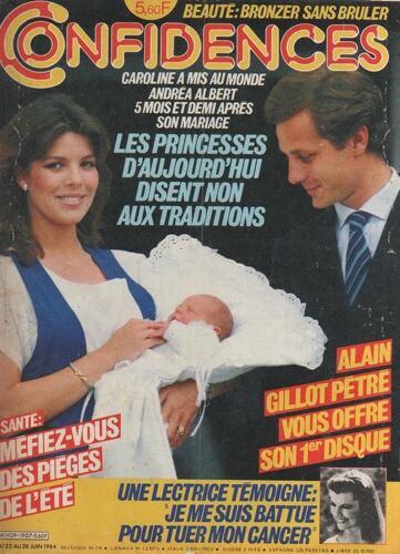 Confidences  N° 1907 : 1984 Pierre Delanoe/Gerard Lanvin (1p1/2)/Marie Laure Augry/Robert Redford/Roslyn Kind/Herbert Leonard/Nathalie Wood/Alain Gillot Petre/Rachel Ward