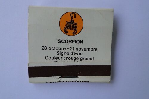 Pochette D'allumettes Editions Fenwick Scorpion