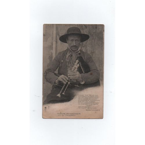 Le Cabrettaire - Carte Collection Auvergne Pittoresque, Début Années 20.