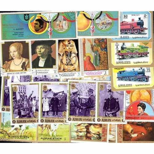 Ajman - Lot De 1000 Timbres Differents -