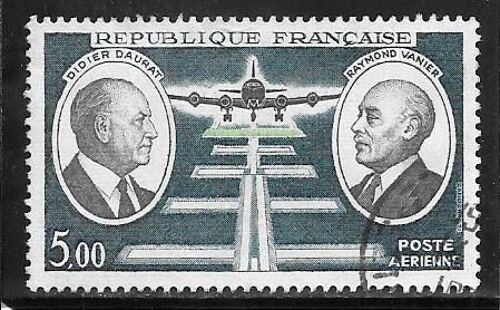 Timbre De Poste Aérienne Oblitéré N°46,Année 1971.