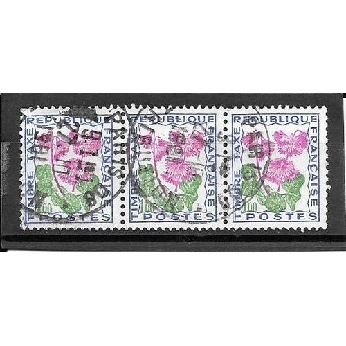 3 Timbres Taxes Oblitéré,N°102,Année 1964.