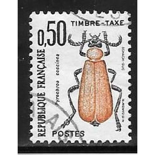 Timbre Taxe Oblitéré,N°105,Année 1982.