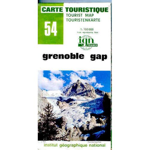 Ign, Carte Touristique 1:100 000, N°54, Grenoble Gap
