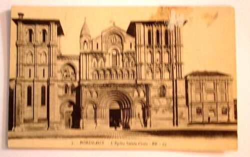Carte Postale Ancienne Gironde Bordeaux  L Eglise Sainte Croix