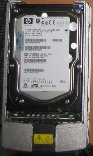 3R-A8186-AA HP COMPAQ 72.8Go 15K RPM 80 PIN Ultra320 SCSI 3.5" HARD DRIVE, P/N: 404670-007