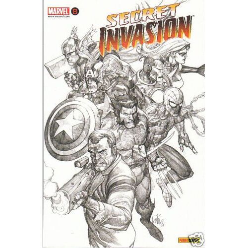 Secret Invasion N°8 Variant Cover Noir Et Blanc