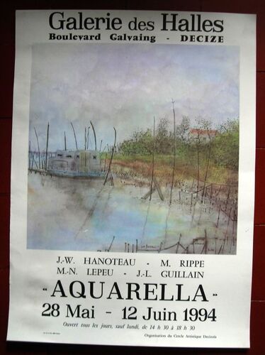 J.W.Hanoteau Aquarella