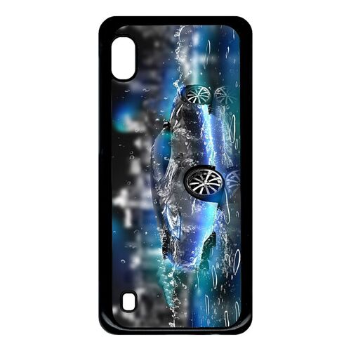 Coque Pour Smartphone - Voiture Prototype 3d Tuning Eau - Compatible Avec Samsung Galaxy A10 - Plastique - Bord Noir