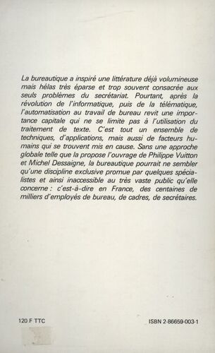 Ronds De Cuir De L'an 2000 Ou La Bureautique