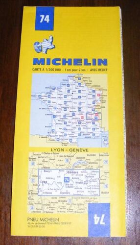 Carte Routière Michelin N° 74 A 1/200000 : Lyon - Geneve