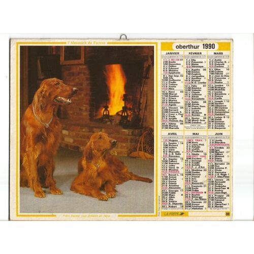 Calendrier Ptt 1990