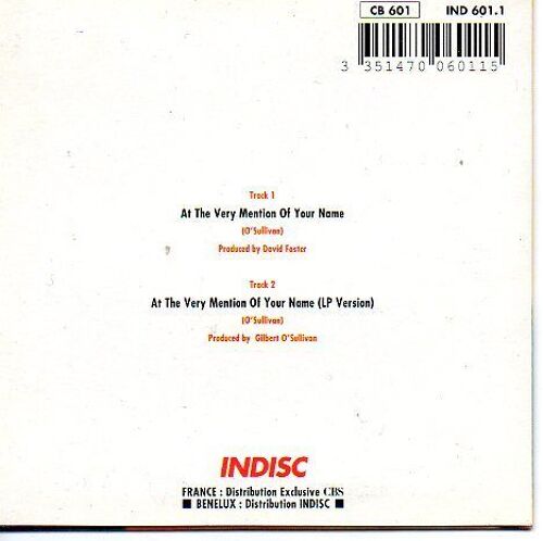 At The Very Mention Of Your Name