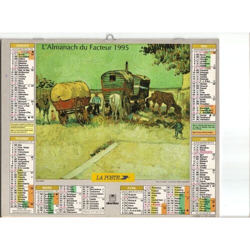 Calendrier Ptt 1995 Arras